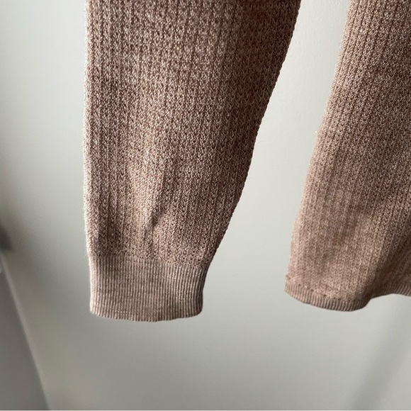 Kersh Merino Wool Blend Knit Sweater Pullover Tan Size Medium - Picture 5 of 9